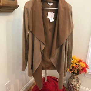 Lightweight Soft Faux Suede Tan Jacket